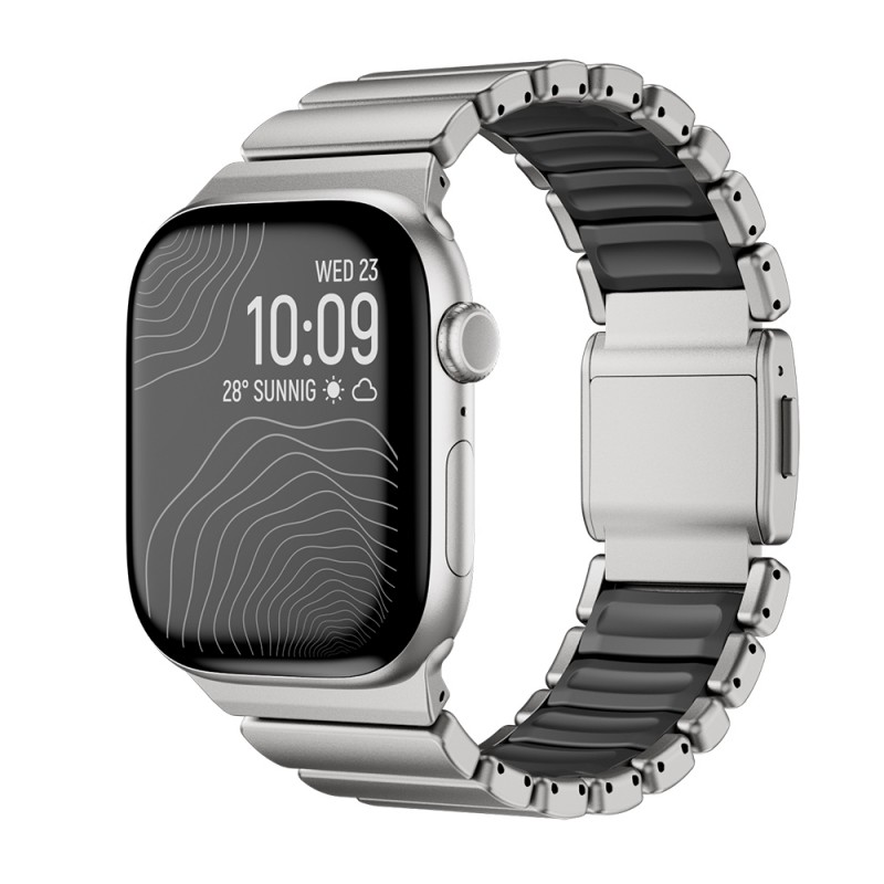 Bal-z Apple Watch 44mm  KRD-149 Titanyum Silikon Kordon