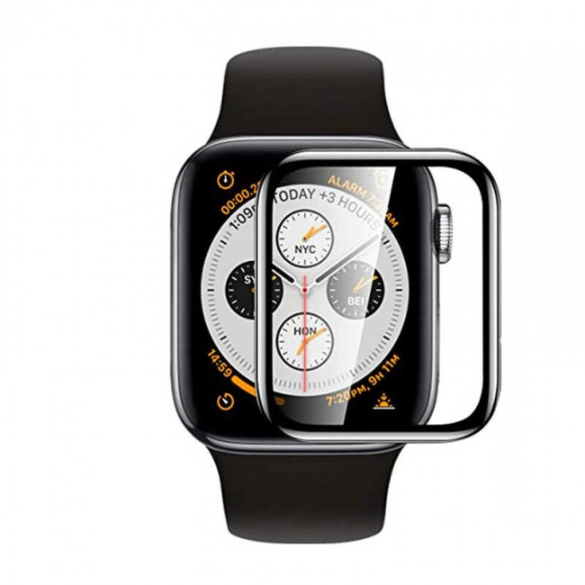 Apple Watch 44mm Zore PMMA Silikon Body Saat Ekran Koruyucu Apple Watch 44mm Zore PMMA Silikon Body Saat Ekran Koruyucu