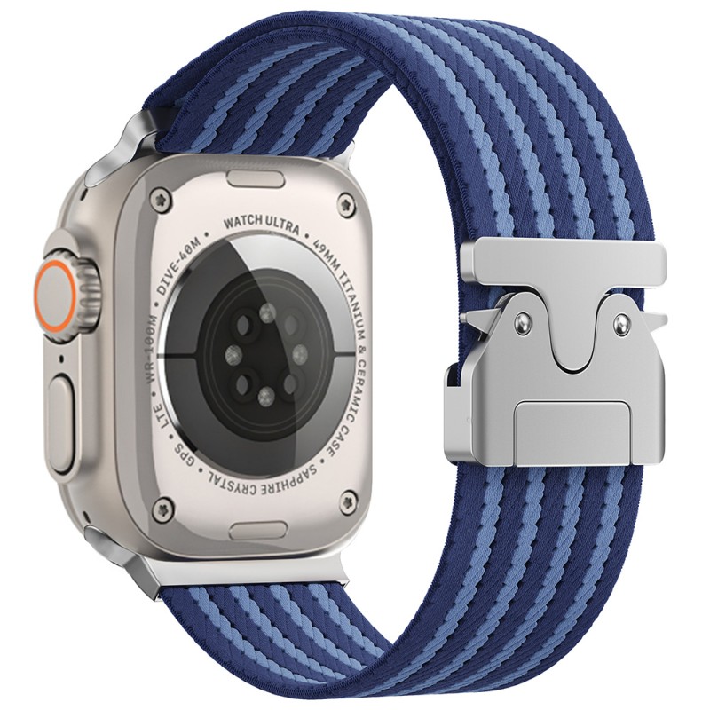 Bal-z Apple Watch 49mm  KRD-133 Naylon Kumaş Hasır Örgülü Kordon