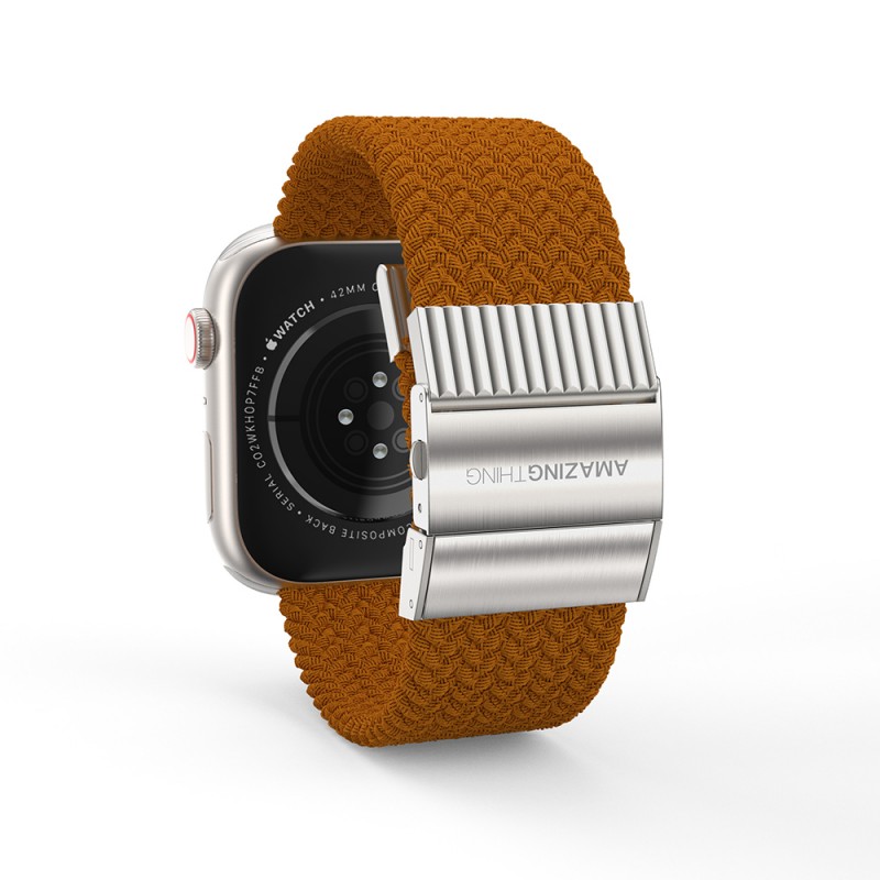 Bal-z Apple Watch 7 41mm Amazingthing Titan Weave Örgü Sport Kordon