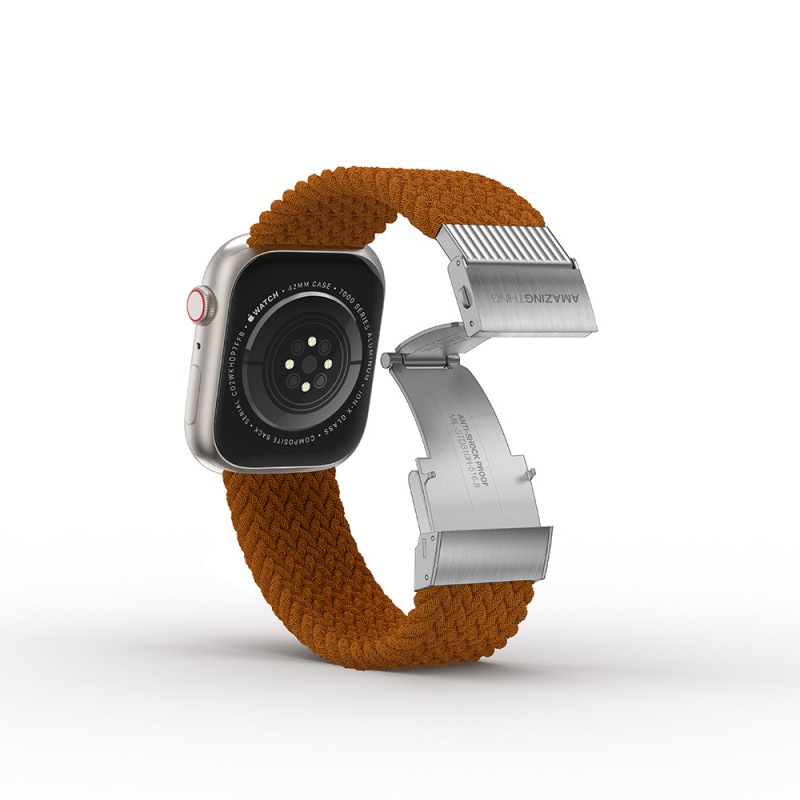 Bal-z Apple Watch 7 41mm Amazingthing Titan Weave Örgü Sport Kordon