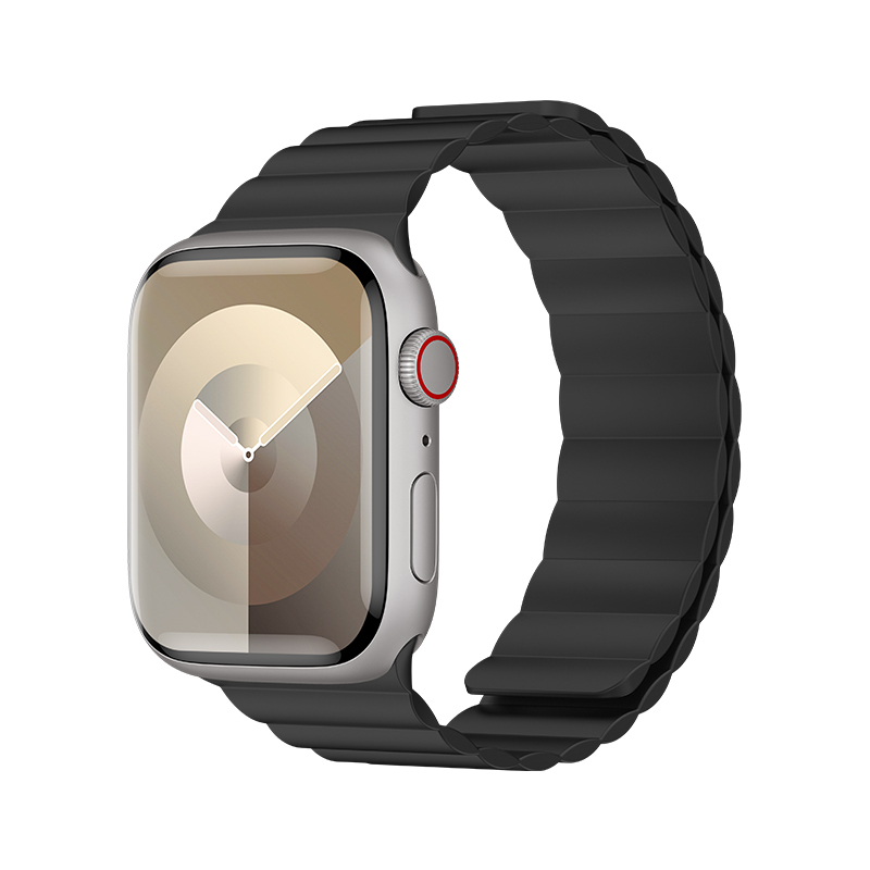 Bal-z Apple Watch 7 41mm Benks Magnetik Tak Çıkar Silikon Strap Kayış