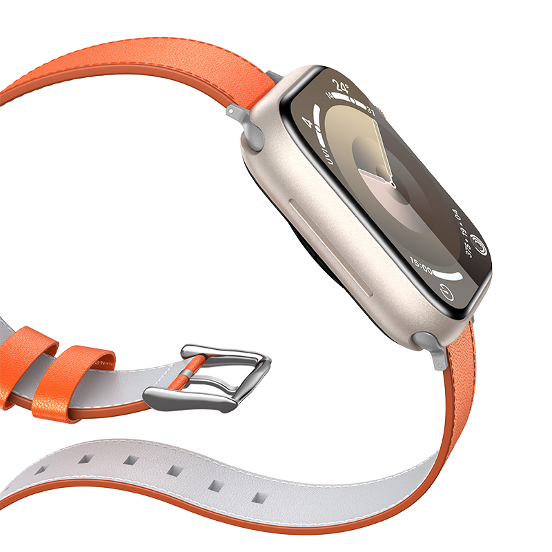 Bal-z Apple Watch 7 41mm Benks Vintage Genuine Leather Serisi Deri Kordon Strap Kayış