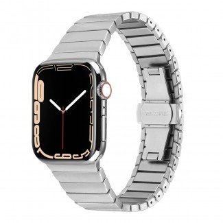 Apple Watch 7 41mm Kordon KRD-79 Metal Strap Kayış Apple Watch 7 41mm Kordon KRD-79 Metal Strap Kayış