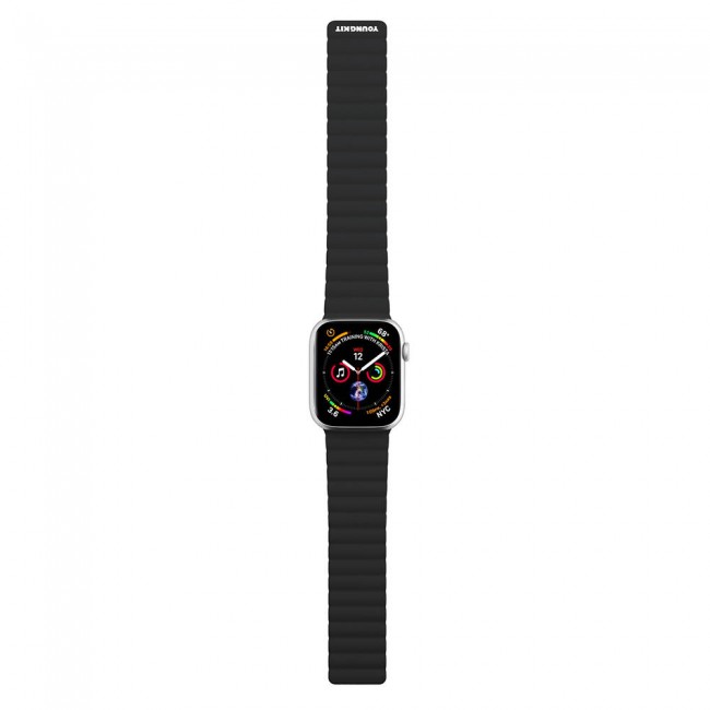 Apple Watch 7 41mm Kordon Youngkit Classical Magnetik Tak Çıkar Silikon Strap Kayış Apple Watch 7 41mm Kordon Youngkit Classical Magnetik Tak Çıkar Silikon Strap Kayış