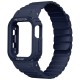 Apple Watch 7 41mm KRD-142 Airbag Tasarımlı Kasa Koruyuculu Silikon Kordon