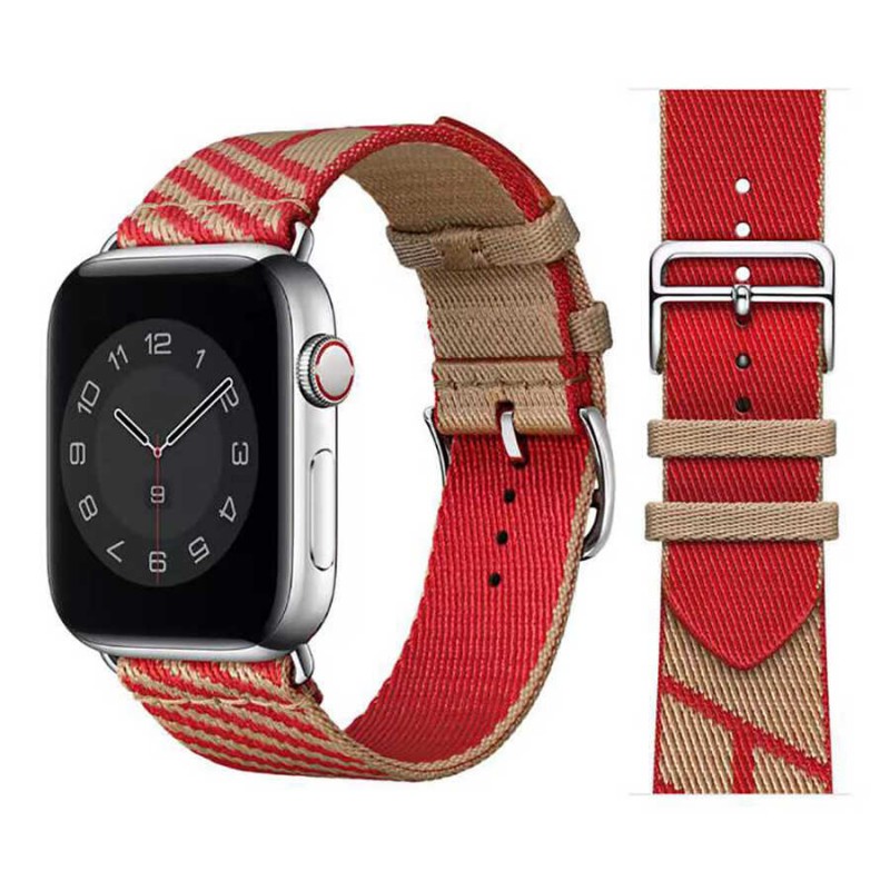 Bal-z Apple Watch 7 41mm KRD-51 Hasır Kordon