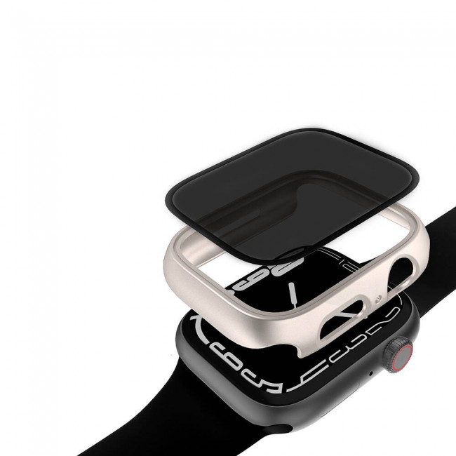 Apple Watch 7 41mm Sert PC Kasa ve Privacy Hayalet Ekran Koruyucu Zore Watch Gard 32 Apple Watch 7 41mm Sert PC Kasa ve Privacy Hayalet Ekran Koruyucu Zore Watch Gard 32