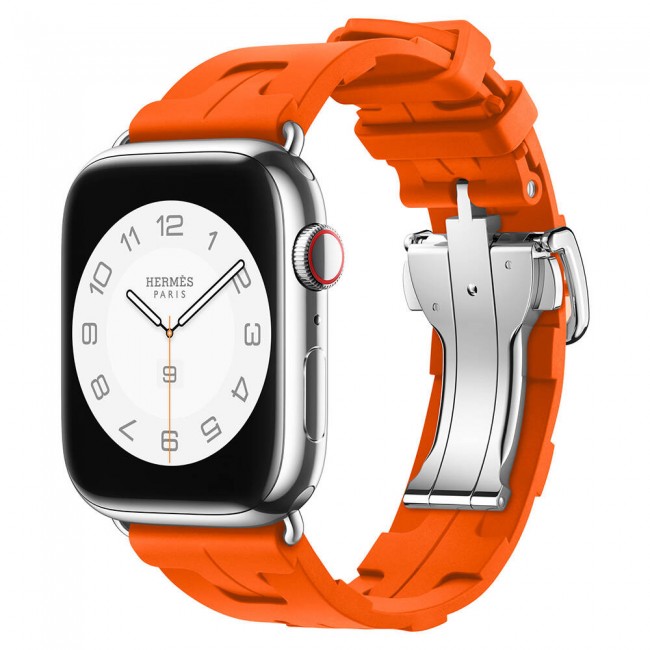 Apple Watch 7 41mm Spor Görünümlü Zore KRD-94 Silikon Kordon Apple Watch 7 41mm Spor Görünümlü Zore KRD-94 Silikon Kordon