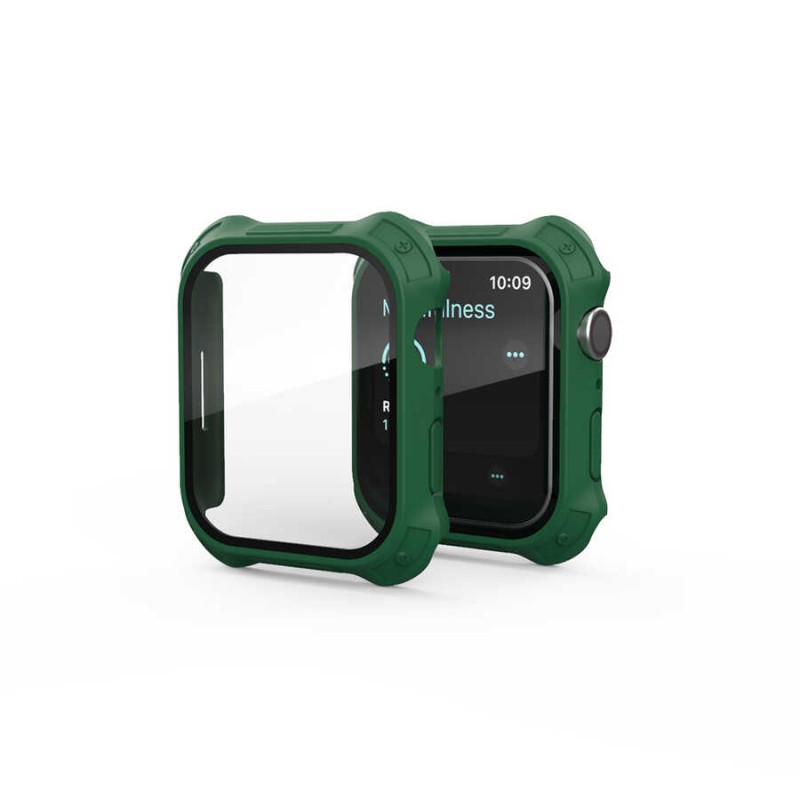 Bal-z Apple Watch 7 41mm Tank Zırh Kasa ve Mat Görünümlü Ekran Koruyucu  Watch Gard 11