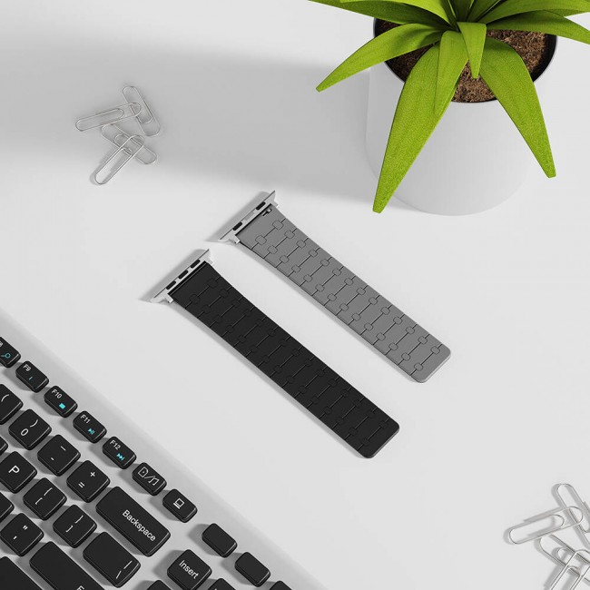 Apple Watch 7 41mm Zore KRD-111 Çizgili Desenli Silikon Kordon Apple Watch 7 41mm Zore KRD-111 Çizgili Desenli Silikon Kordon