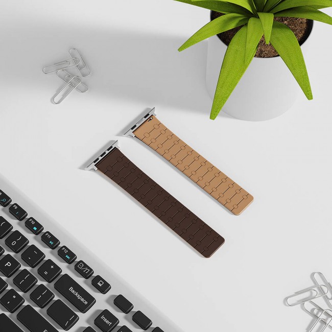 Apple Watch 7 41mm Zore KRD-111 Çizgili Desenli Silikon Kordon Apple Watch 7 41mm Zore KRD-111 Çizgili Desenli Silikon Kordon