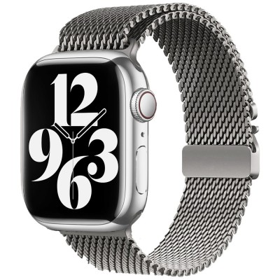 Bal-z Apple Watch 7 41mm Zore KRD-121 Metal Hasır Kordon