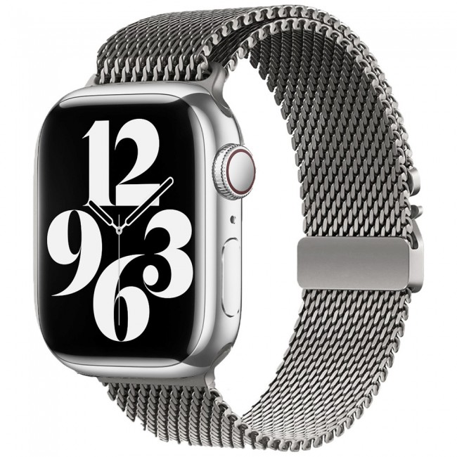 Apple Watch 7 41mm Zore KRD-121 Metal Hasır Kordon Apple Watch 7 41mm Zore KRD-121 Metal Hasır Kordon
