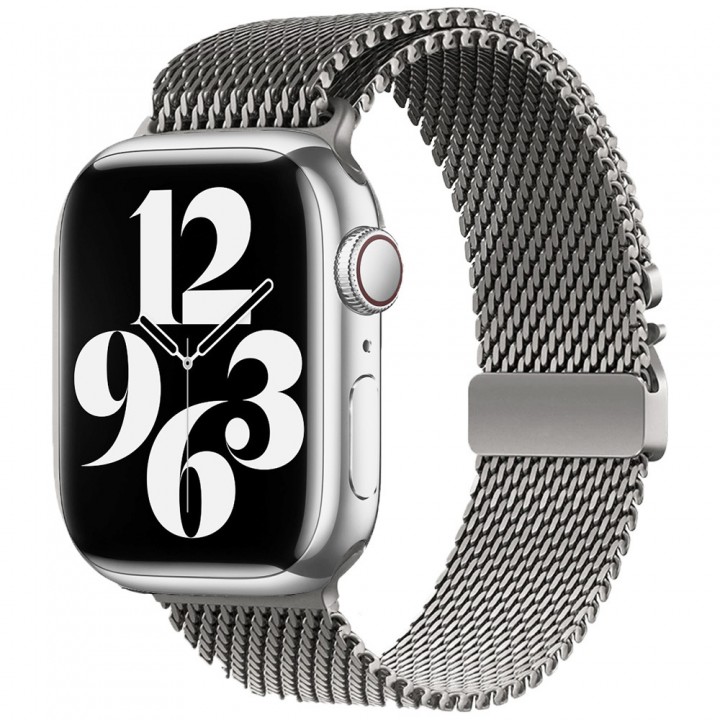 Apple Watch 7 41mm Zore KRD-121 Metal Hasır Kordon