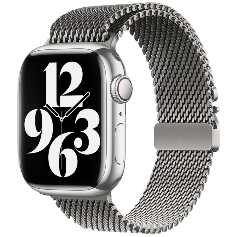 Bal-z Apple Watch 7 41mm Zore KRD-121 Metal Hasır Kordon