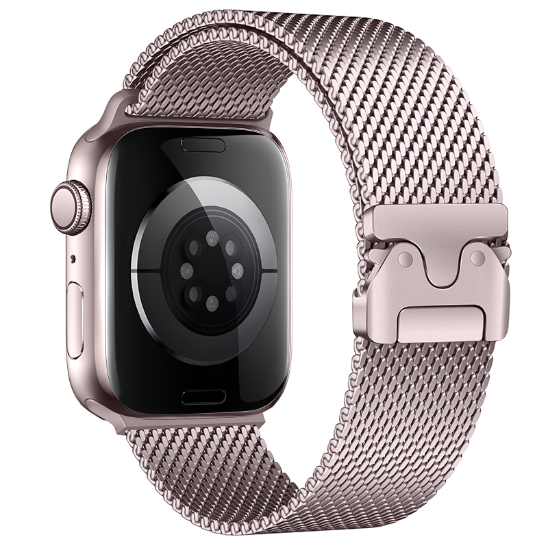 Bal-z Apple Watch 7 41mm Zore KRD-121 Metal Hasır Kordon