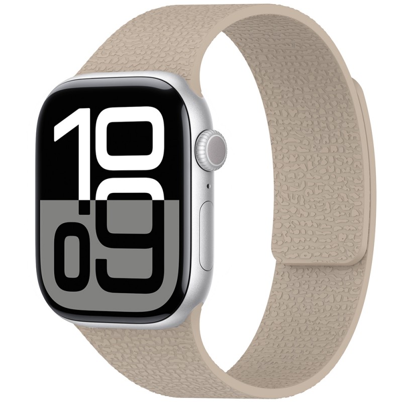Bal-z Apple Watch 7 41mm Zore KRD-136 Kabartma Desenli Silikon Kordon