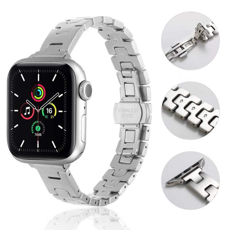 Bal-z Apple Watch 7 41mm  KRD-150 Metal Kordon Strap Kayış