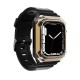 Apple Watch 7 41mm Zore KRD-88 Sert PC Kasa Koruyuculu Silikon Kordon Apple Watch 7 41mm Zore KRD-88 Sert PC Kasa Koruyuculu Silikon Kordon