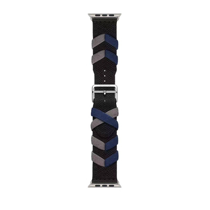 Bal-z Apple Watch 7 41mm  KRD-97 Sarmal Örgü Tasarımlı Kordon