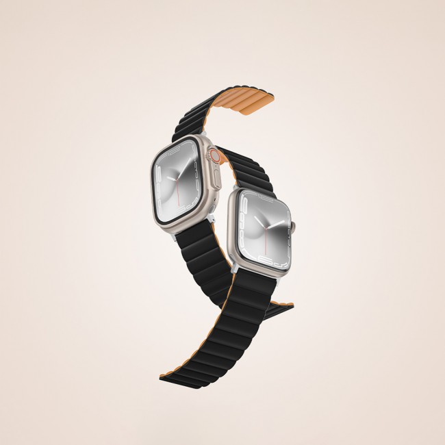 Apple Watch 7 45mm Amazingthing Smoothie Mag Magnetik Tak Çıkar Silikon Strap Kayış