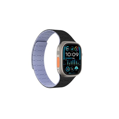 Bal-z Apple Watch 7 45mm Amazingthing Smoothie Sport Magnetik Tak Çıkar Silikon Strap Kayış
