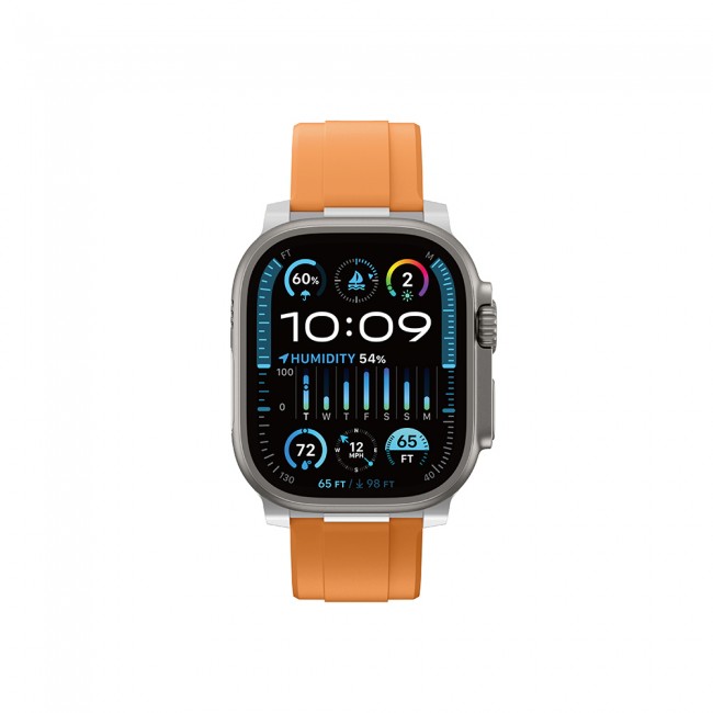 Apple Watch 7 45mm Amazingthing Titan Chrono Silikon Kordon Apple Watch 7 45mm Amazingthing Titan Chrono Silikon Kordon