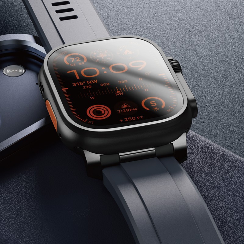 Bal-z Apple Watch 7 45mm Amazingthing Titan Chrono Silikon Kordon