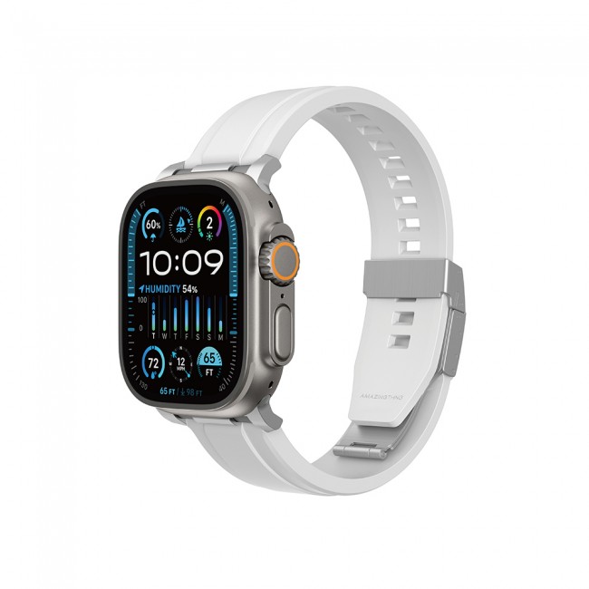 Apple Watch 7 45mm Amazingthing Titan Chrono Silikon Kordon Apple Watch 7 45mm Amazingthing Titan Chrono Silikon Kordon