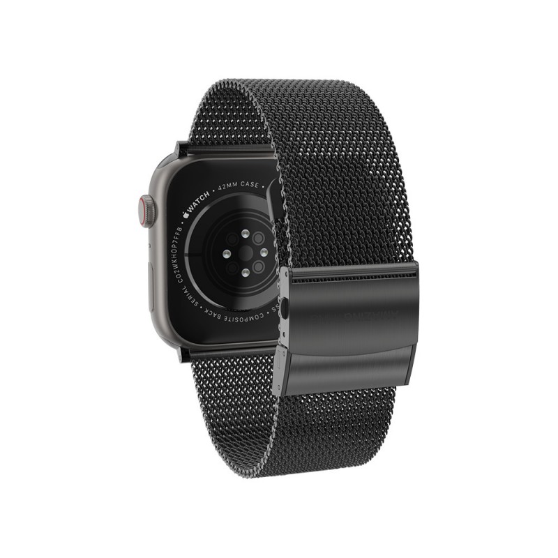 Bal-z Apple Watch 7 45mm Amazingthing Titan Metal Hasır Kordon