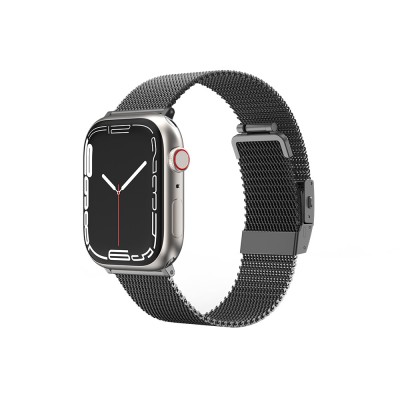 Bal-z Apple Watch 7 45mm Amazingthing Titan Metal Hasır Kordon