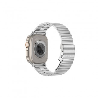 Apple Watch 7 45mm Amazingthing Titan Steel Metal Kordon Apple Watch 7 45mm Amazingthing Titan Steel Metal Kordon