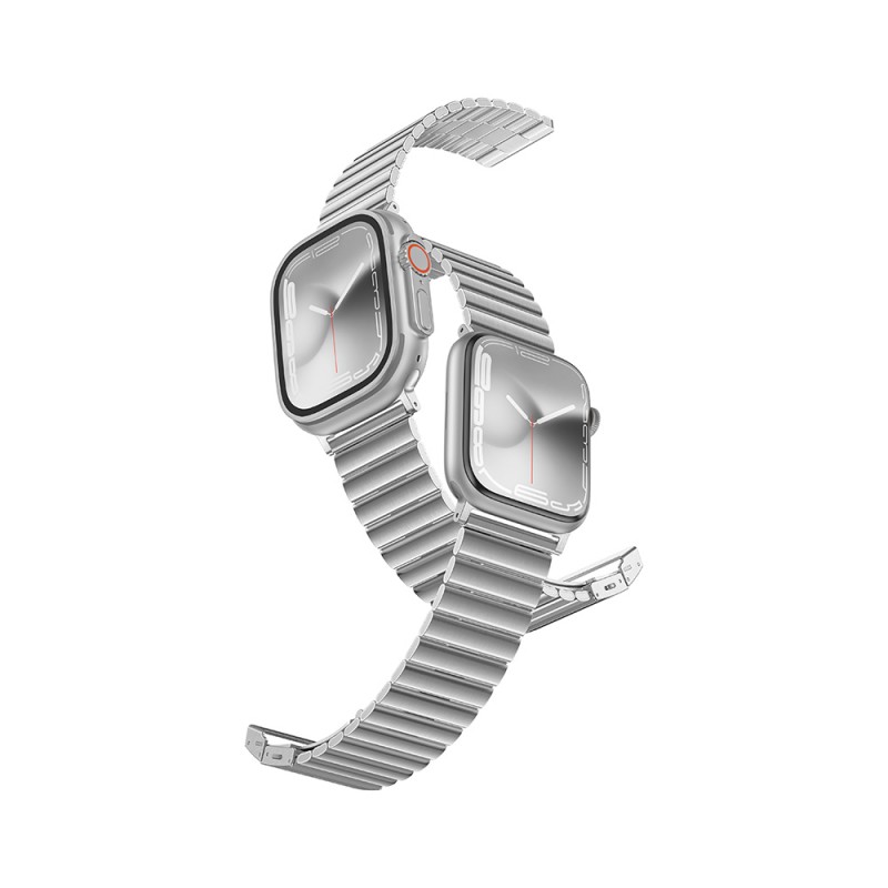 Bal-z Apple Watch 7 45mm Amazingthing Titan Steel Metal Kordon