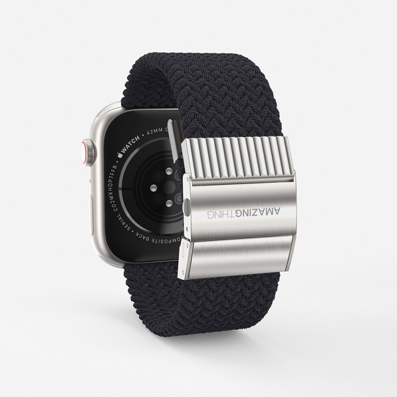Bal-z Apple Watch 7 45mm Amazingthing Titan Weave Örgü Sport Kordon