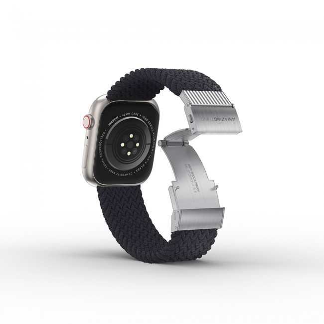 Apple Watch 7 45mm Amazingthing Titan Weave Örgü Sport Kordon