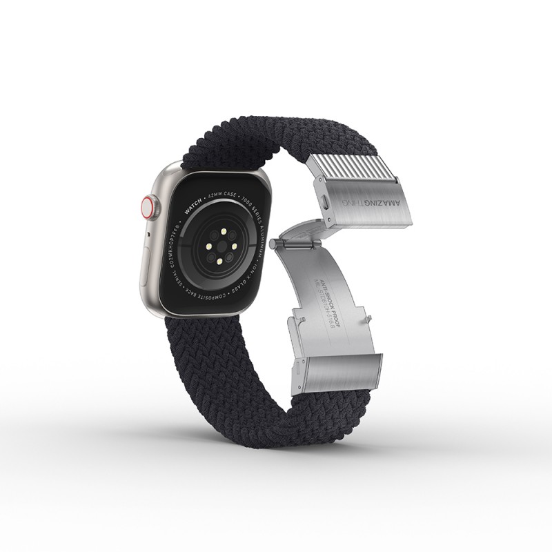 Bal-z Apple Watch 7 45mm Amazingthing Titan Weave Örgü Sport Kordon