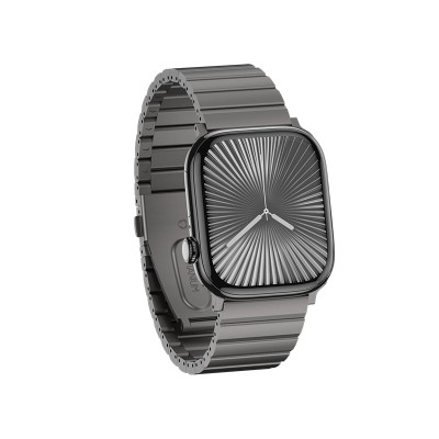 Bal-z Apple Watch 7 45mm Benks Aero Titan Serisi Titanyum Metal Kordon