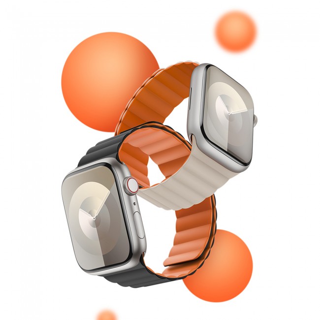 Apple Watch 7 45mm Benks Magnetik Tak Çıkar Silikon Strap Kayış Apple Watch 7 45mm Benks Magnetik Tak Çıkar Silikon Strap Kayış