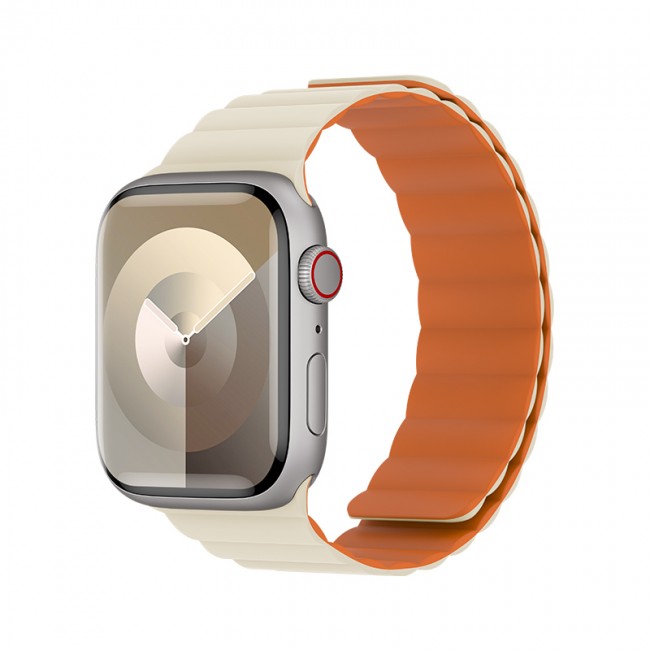 Apple Watch 7 45mm Benks Magnetik Tak Çıkar Silikon Strap Kayış Apple Watch 7 45mm Benks Magnetik Tak Çıkar Silikon Strap Kayış