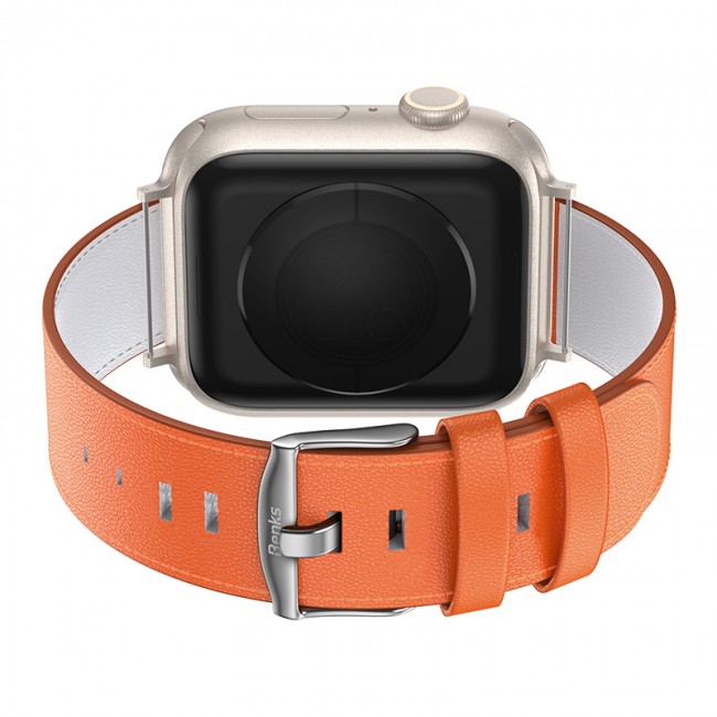 Apple Watch 7 45mm Benks Vintage Genuine Leather Serisi Deri Kordon Strap Kayış Apple Watch 7 45mm Benks Vintage Genuine Leather Serisi Deri Kordon Strap Kayış