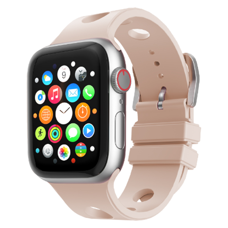 Bal-z Apple Watch 7 45mm Delikli Tasarım  KRD-147 Silikon Kordon