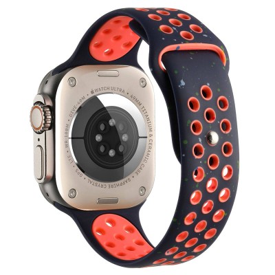 Bal-z Apple Watch 7 45mm Kordon Yeni Seri 2023 KRD-02 Silikon Strap Kayış