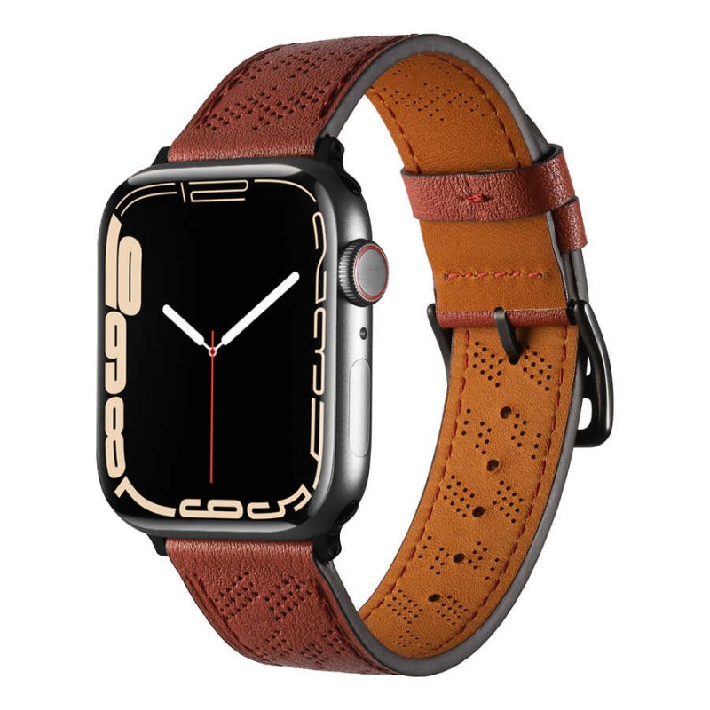 Bal-z ​​​Apple Watch 7 45mm KRD-76 PU Deri Kordon Strap Kayış