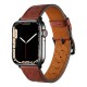 Apple Watch 7 45mm KRD-76 PU Deri Kordon Strap Kayış Apple Watch 7 45mm KRD-76 PU Deri Kordon Strap Kayış