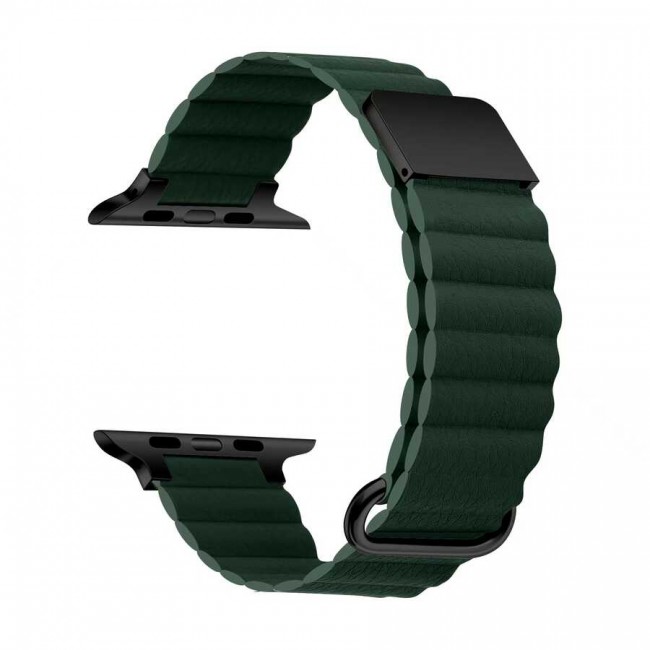 Apple Watch 7 45mm KRD-78 PU Deri Kordon Strap Kayış Apple Watch 7 45mm KRD-78 PU Deri Kordon Strap Kayış