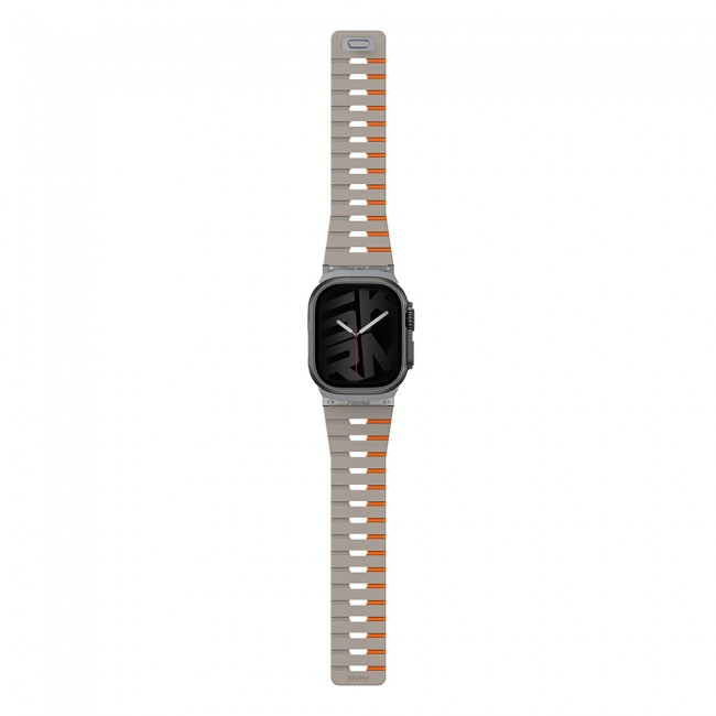 Apple Watch 7 45mm Skinarma Gemini Serisi TPU Magnetik Silikon Kordon Apple Watch 7 45mm Skinarma Gemini Serisi TPU Magnetik Silikon Kordon