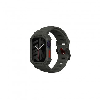 Apple Watch 7 45mm Skinarma Mecha 2in1 TPU Kasa Koruyucu + Silikon Kordon Apple Watch 7 45mm Skinarma Mecha 2in1 TPU Kasa Koruyucu + Silikon Kordon