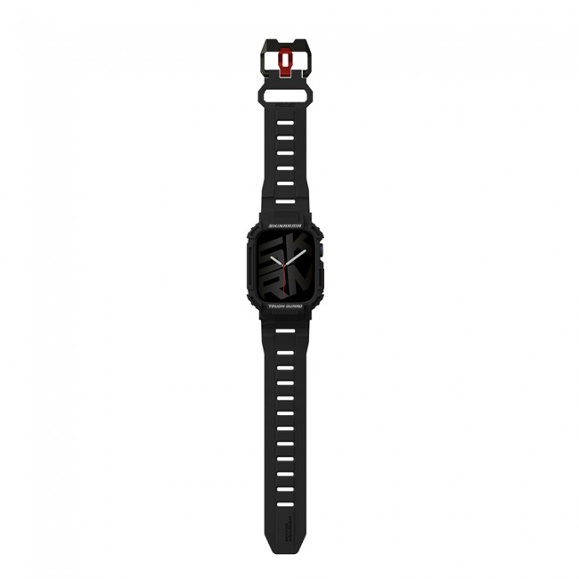 Apple Watch 7 45mm Skinarma Mecha 2in1 TPU Kasa Koruyucu + Silikon Kordon Apple Watch 7 45mm Skinarma Mecha 2in1 TPU Kasa Koruyucu + Silikon Kordon