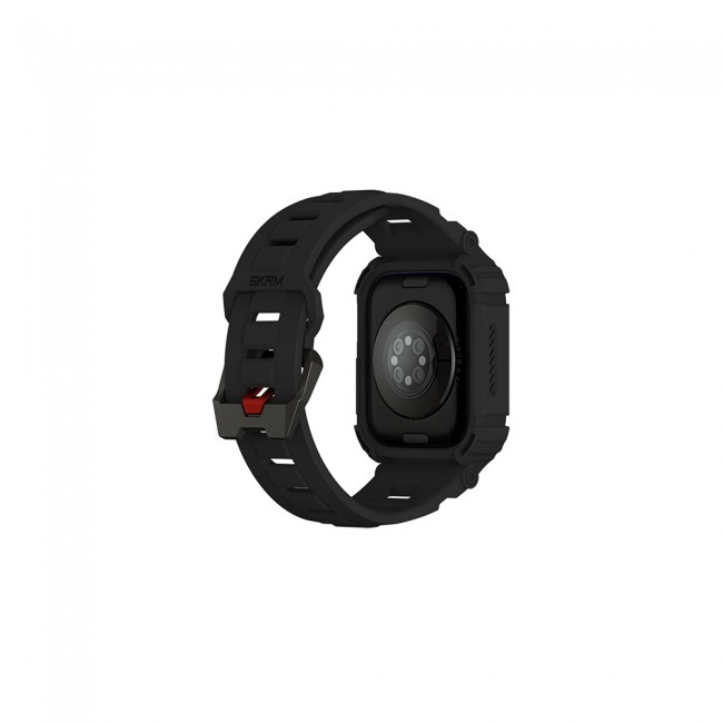 Apple Watch 7 45mm Skinarma Mecha 2in1 TPU Kasa Koruyucu + Silikon Kordon Apple Watch 7 45mm Skinarma Mecha 2in1 TPU Kasa Koruyucu + Silikon Kordon